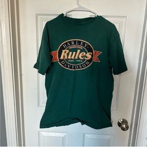 Harley-Davidson Vintage Green Graphic Tee